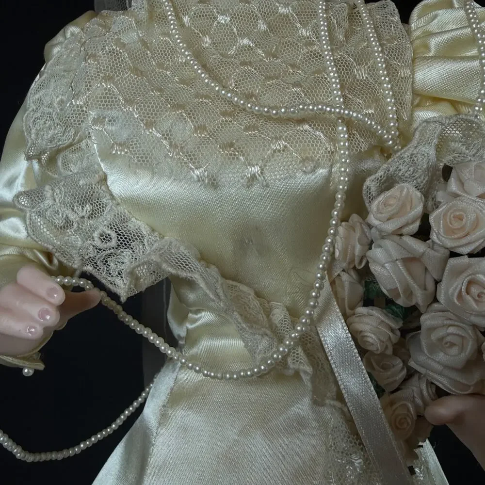 FRANKLIN HEIRLOOM GIBSON GIRL PORCELAIN BRIDE DOLL 23